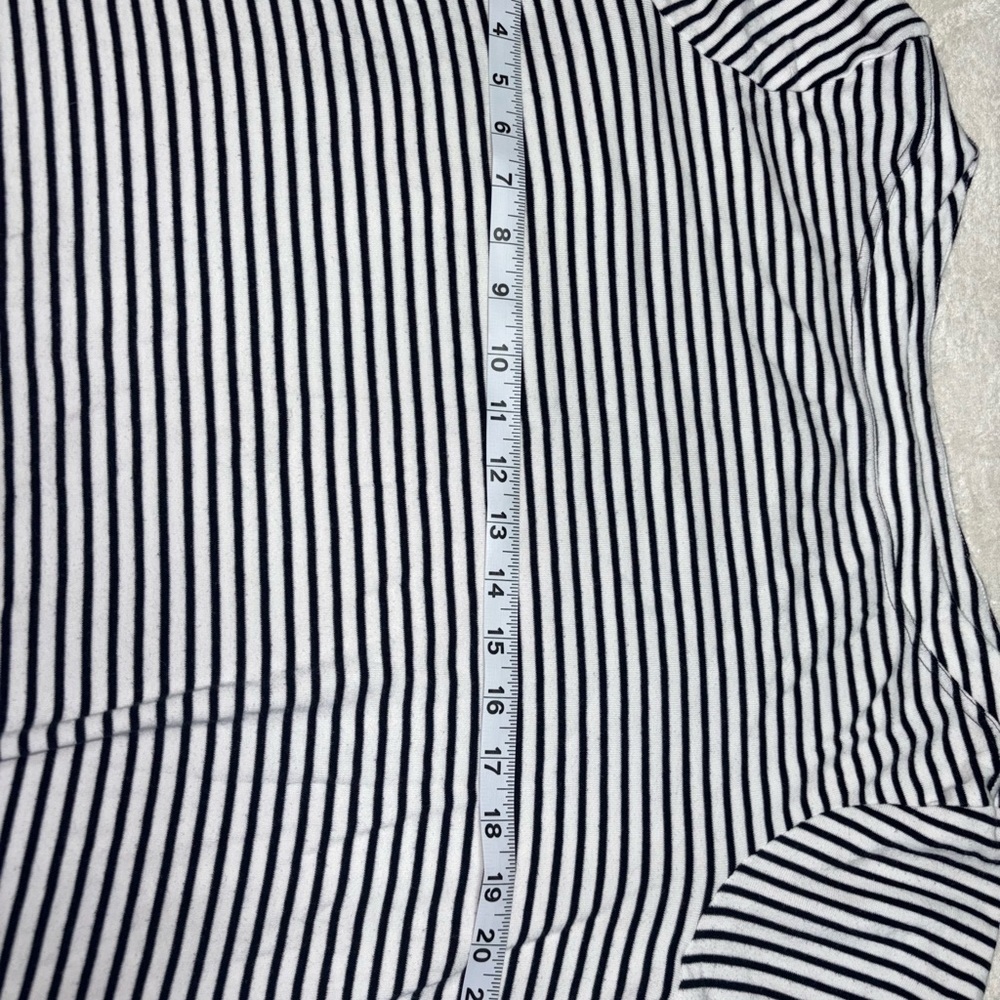 Chico's Striped Short Sleeve Tee - Picture 4 of 5